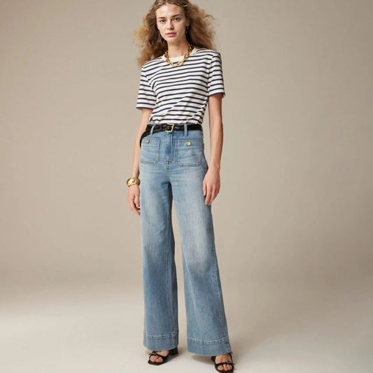 👖Tummy Control Sailor Wide Leg Trouser⭐ 2025 Best Selling Jeans
